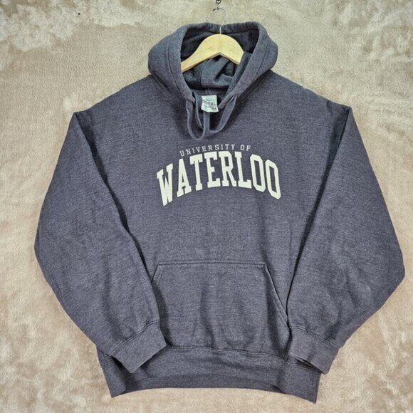 University Of Waterloo Hoodie College Sweatshirt Pullover (Measurement Photos) - Picture 2 of 10